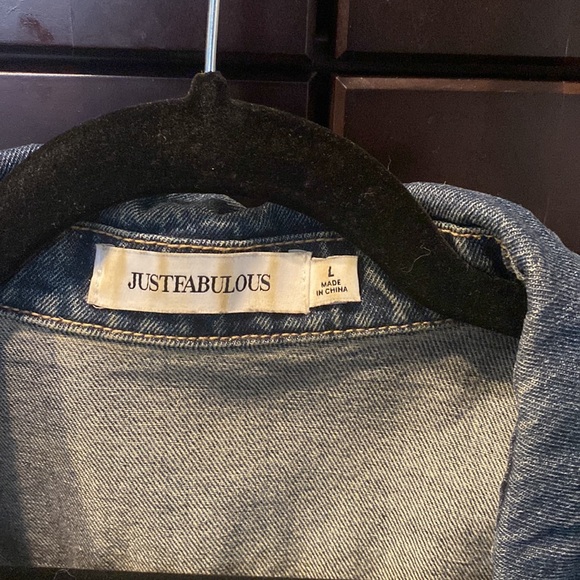 JustFab Slim Trucker Jacket - Picture 3 of 3